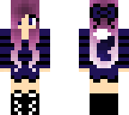 amy as a werewolf with purple and dark blue fur