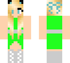green dress