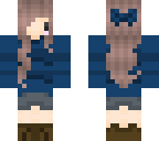 blue comfy sweater girl