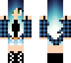 blue-haired girl