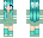 blue-haired girl