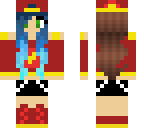 blue haired girl flash