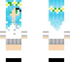 daisy blue hair school girl