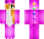 pink dino blonde girl