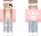 pink hoodie girl