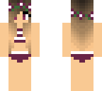 purple flower bikini girl not original