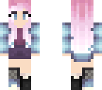 blue and pink bubble gum girl