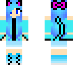 blue cat girl