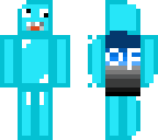 blue dia mman whit capew