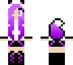 purple wolf girl