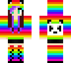 rainbow panda girl