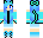 Blue Cat Girl | Minecraft Skin