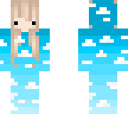 blue cloud chibi girl