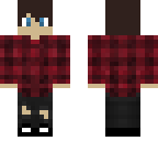 edited red flannel ripped jeans