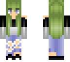 green hair girl