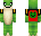 cute frog with a backpack