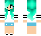 blue haired girl