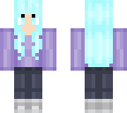 chibi purple and teal