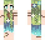 coconut girl with seaweed hair