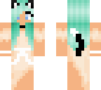 meif'wa girl blue hair pastel dress