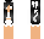 black hair with white