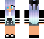 blue haired girl
