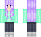 mint and purple
