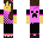 pink creeper hoodie girl