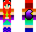 rainbow wolf girl