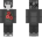 white and gray guy with rose
