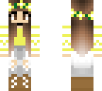 yellow dressed girl
