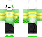 asriel with green sans flame