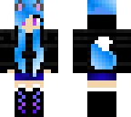 blue fire wolf girl