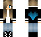 blue heart girl
