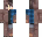 half bear half human blue shirt