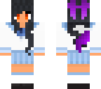 aphmau with long hair and a bow and werewolf ears