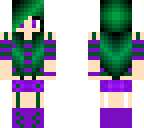 purple and green girl