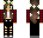 red floral teen girl