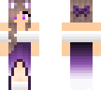 space kitten purple gown