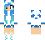 blue panda girl