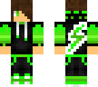 cool green emo boy
