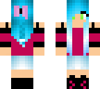 pretty blue hair girl