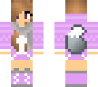purple or pink scarf