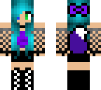 purple teal wolf