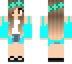 teal pretty girl