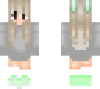 green bunny girl