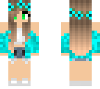 blue flowery chick
