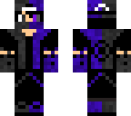 grey and purple boy with fire hands