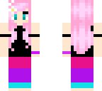pink haired rainbow girl