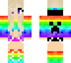 rainbow creeper girl